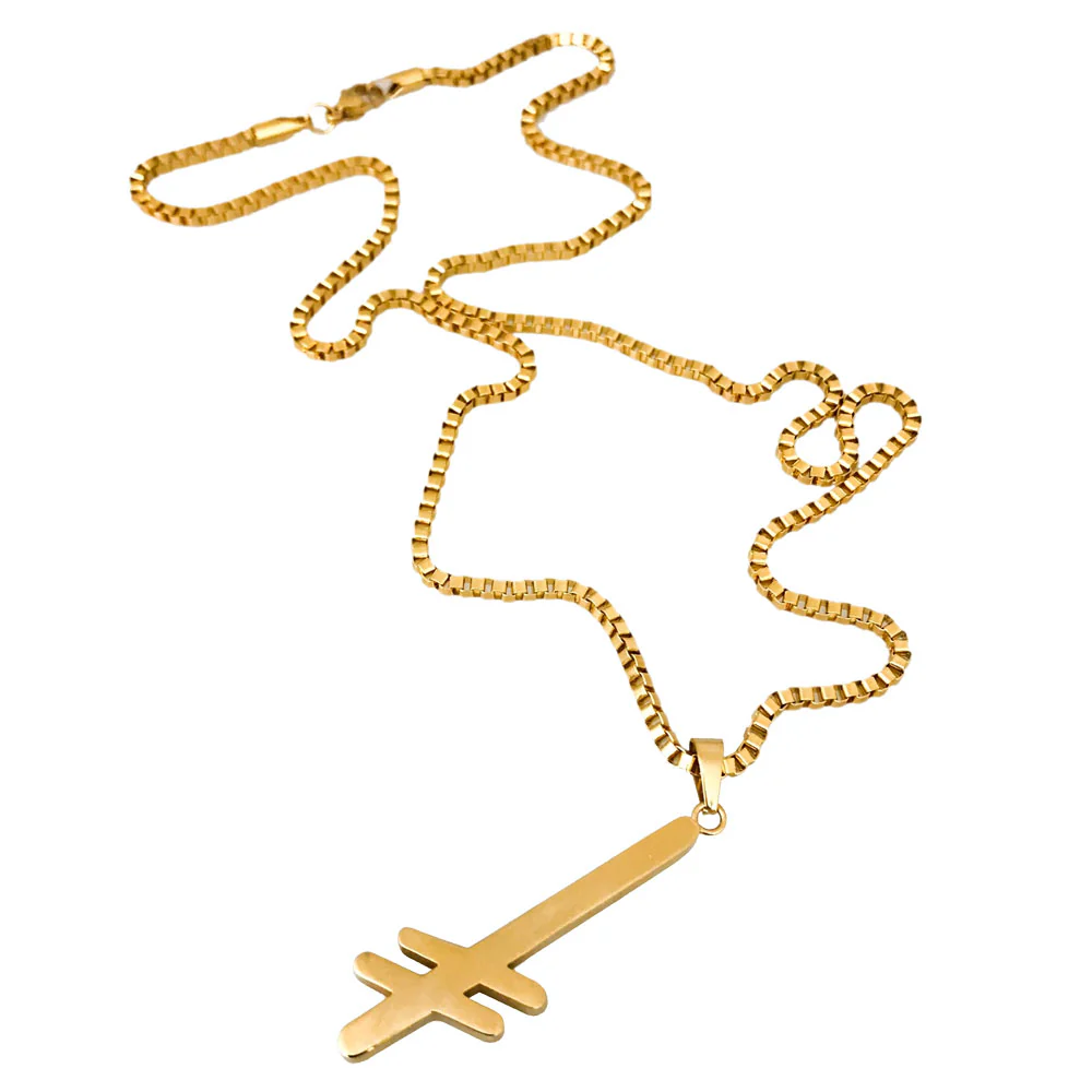 GANG LOGO NECKLACE GOLD - Image 3